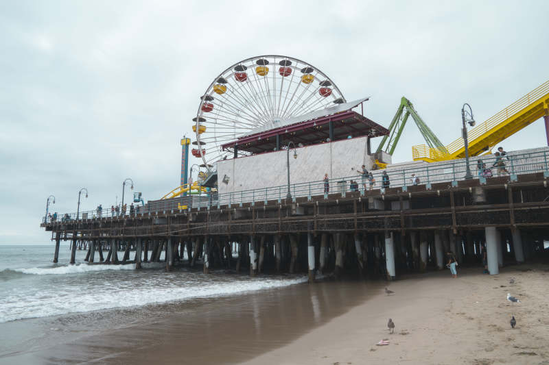 海滨游乐园摩天轮图片