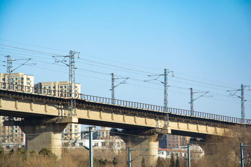 高架铁路桥景图片