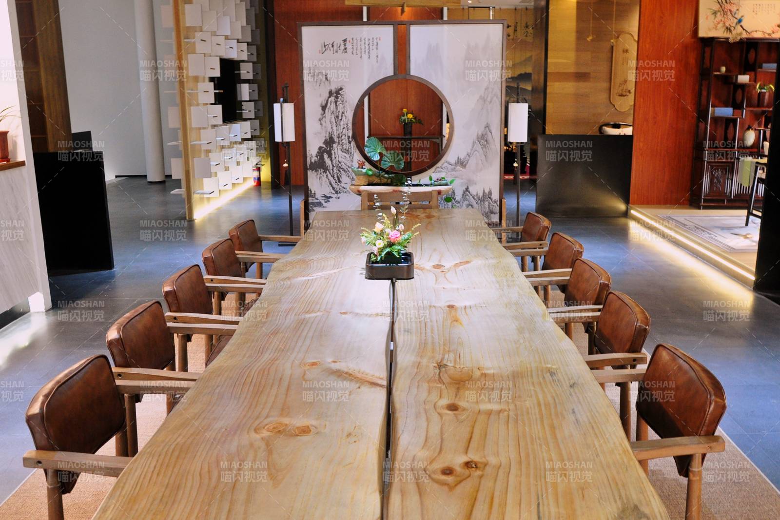 长桌会议室图片