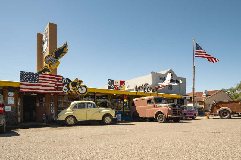 美国亚利桑那州塞利格曼汽车小镇图片