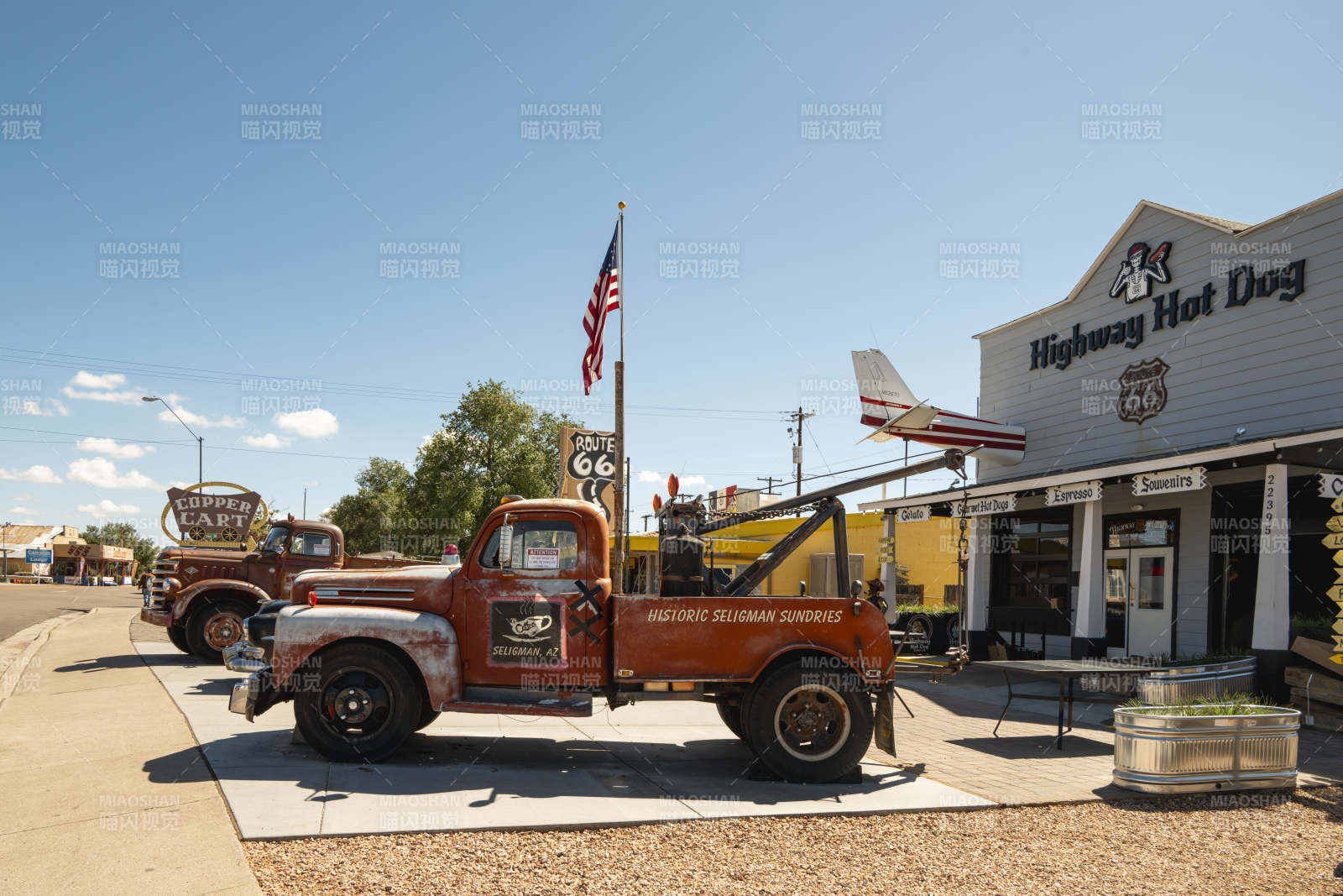 美国亚利桑那州塞利格曼汽车小镇图片