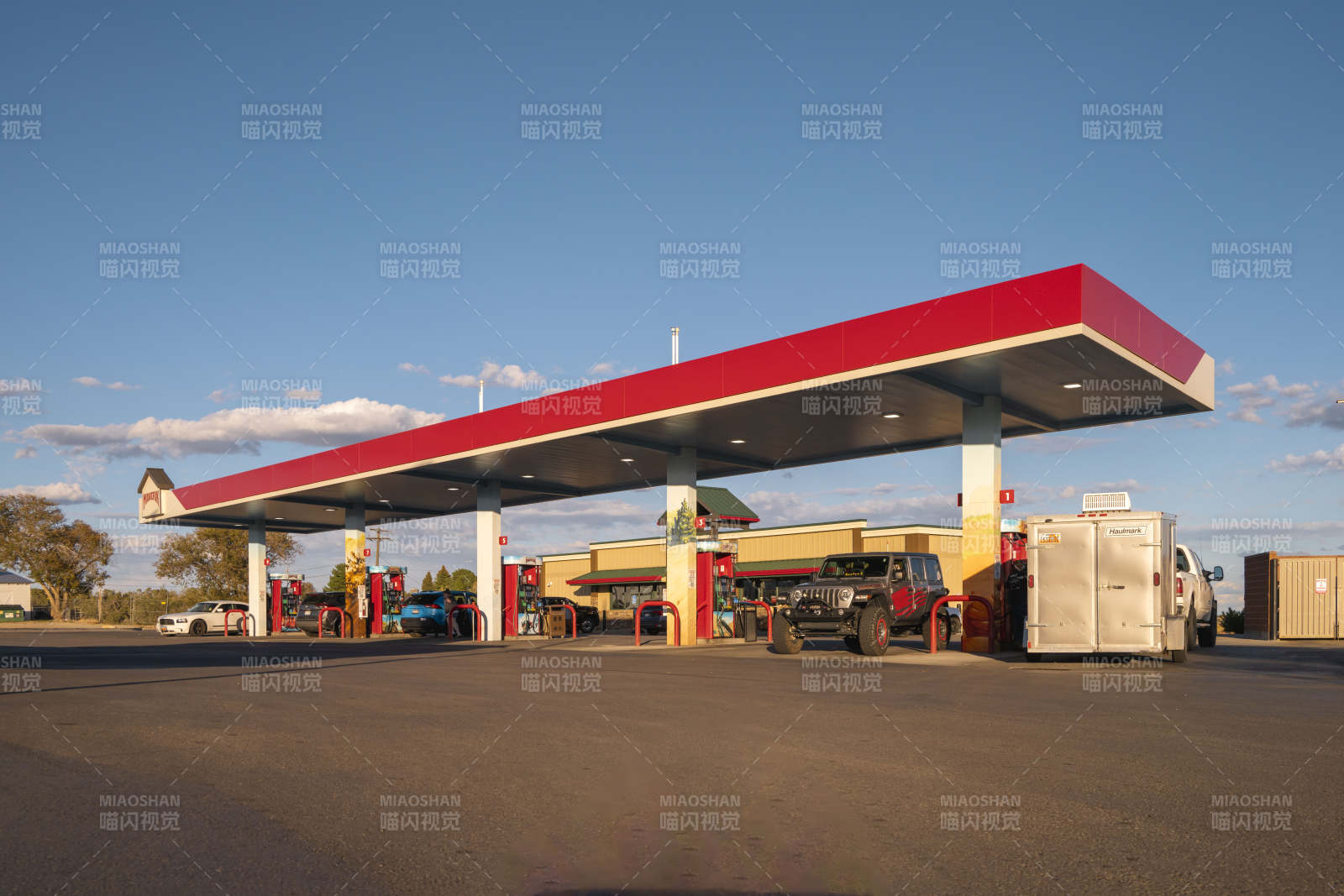 美国去拉斯维加斯沿途加油站图片