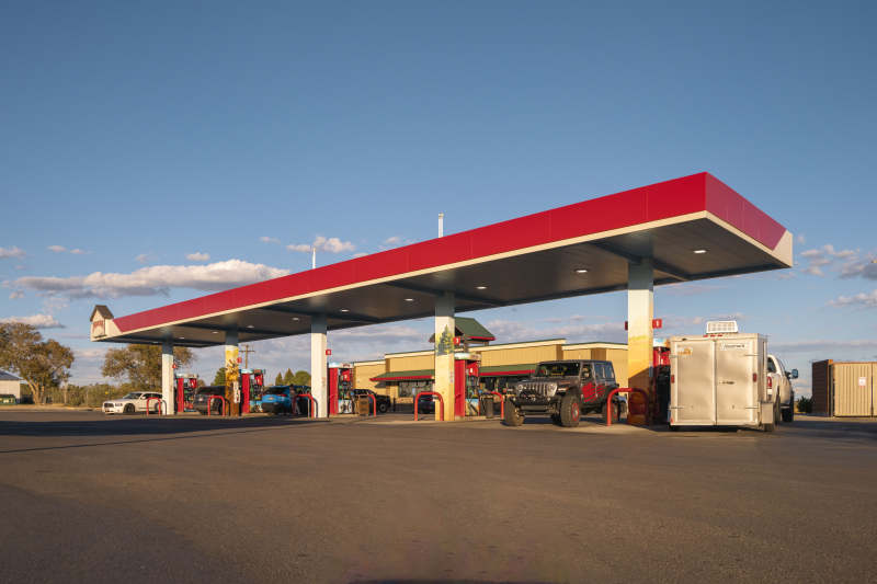 美国去拉斯维加斯沿途加油站图片