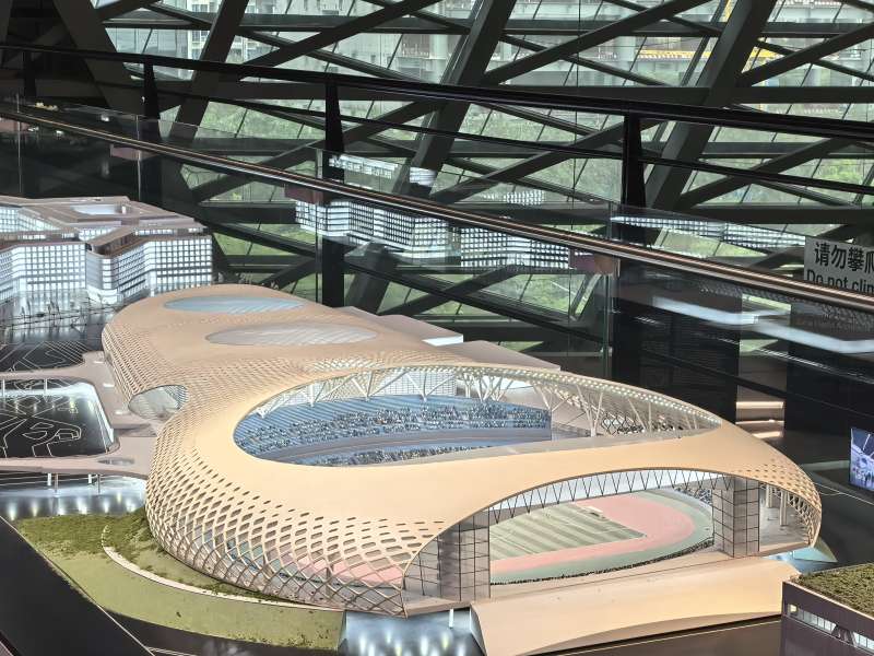 未来体育场模型图片