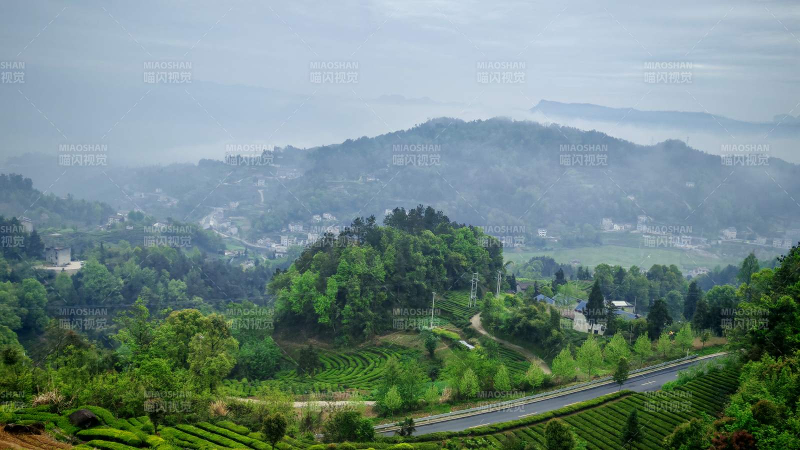 秭归县芝茅路沿线田园风光图片
