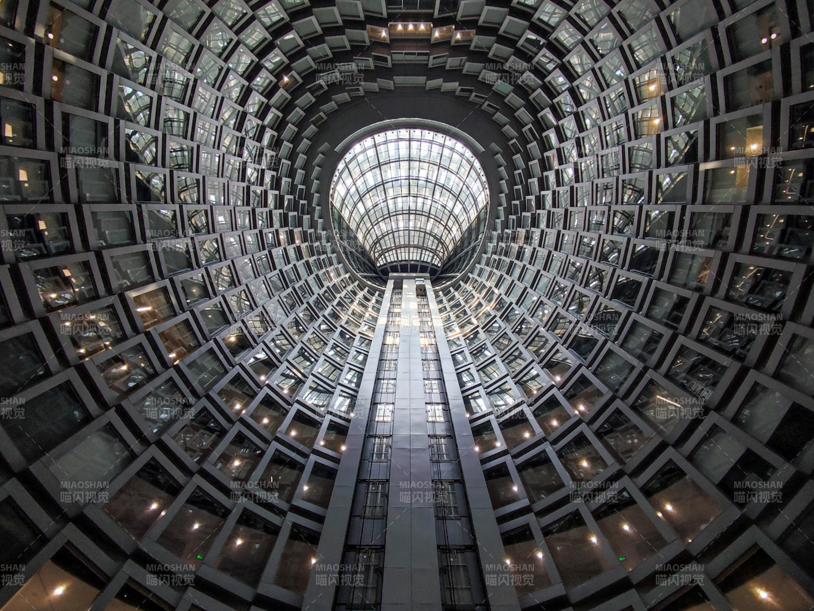 北京城奥大厦太空电梯穹顶之眼图片