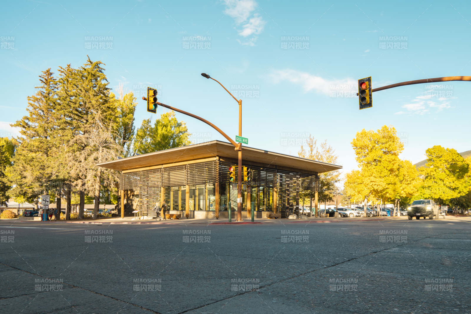 现代建筑街景图片