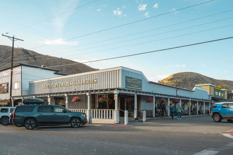 小镇商店街景图片