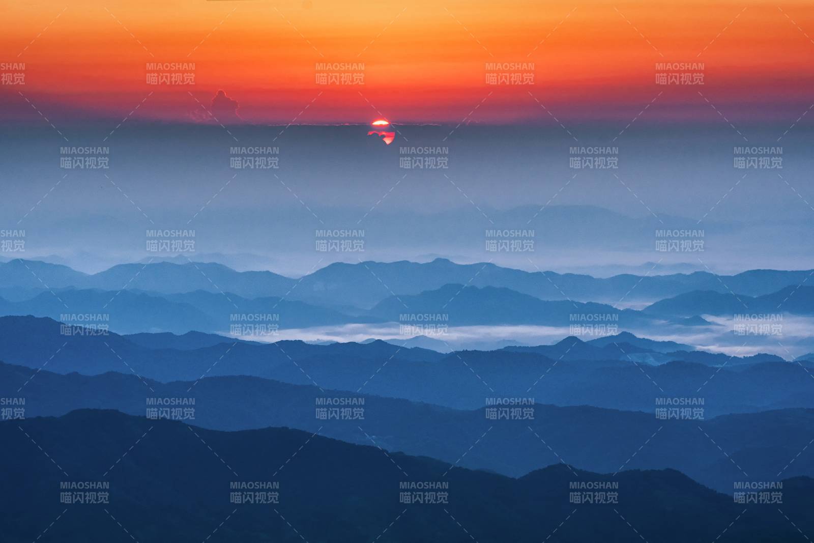 河源野猪嶂日出云海风光图片