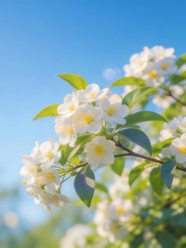春日花枝绽放图片