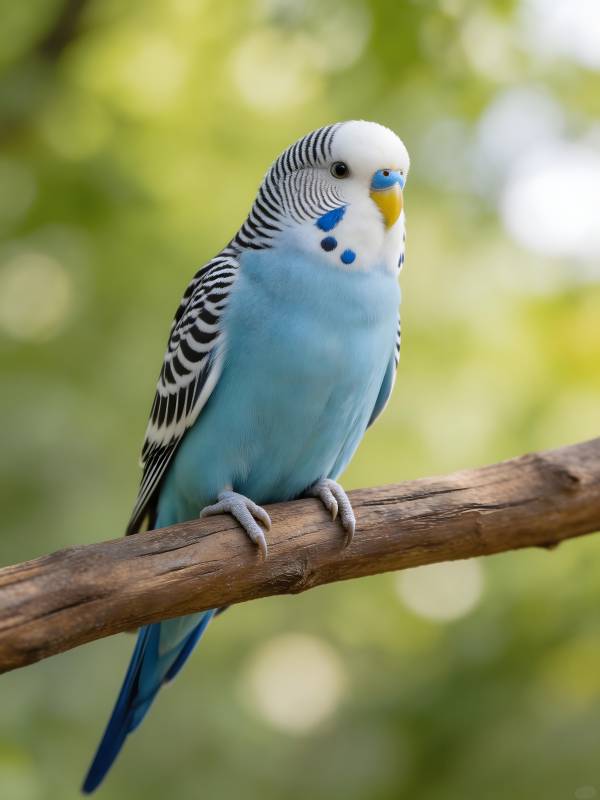 蓝鹦鹉栖枝头图片