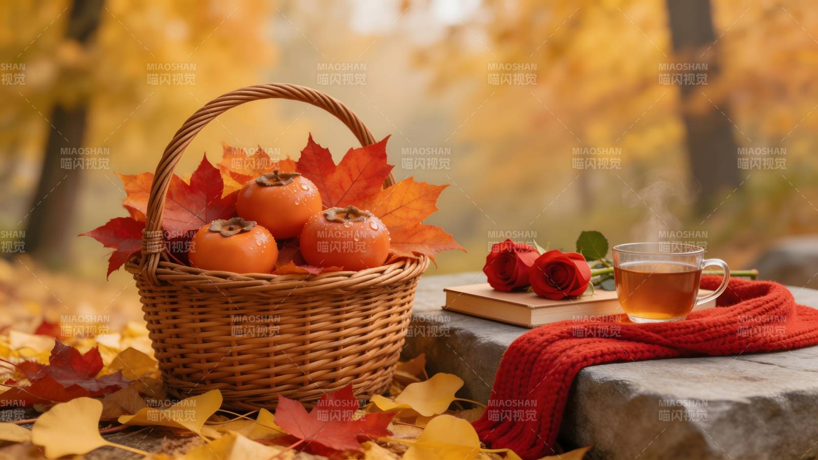 秋日静谧时光图片