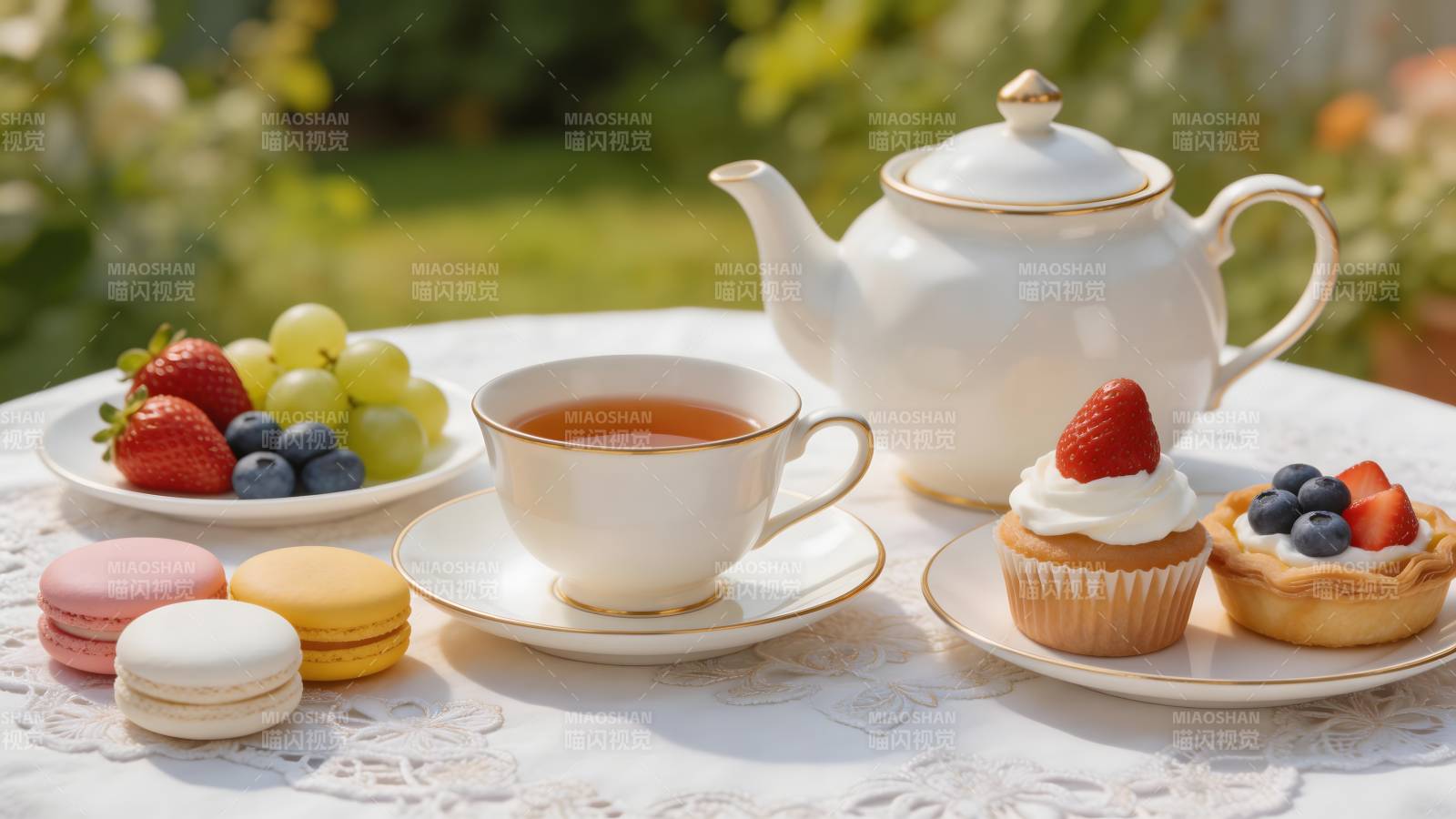 花园下午茶时光图片