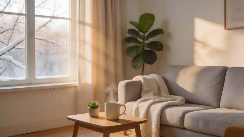 冬日暖阳客厅图片