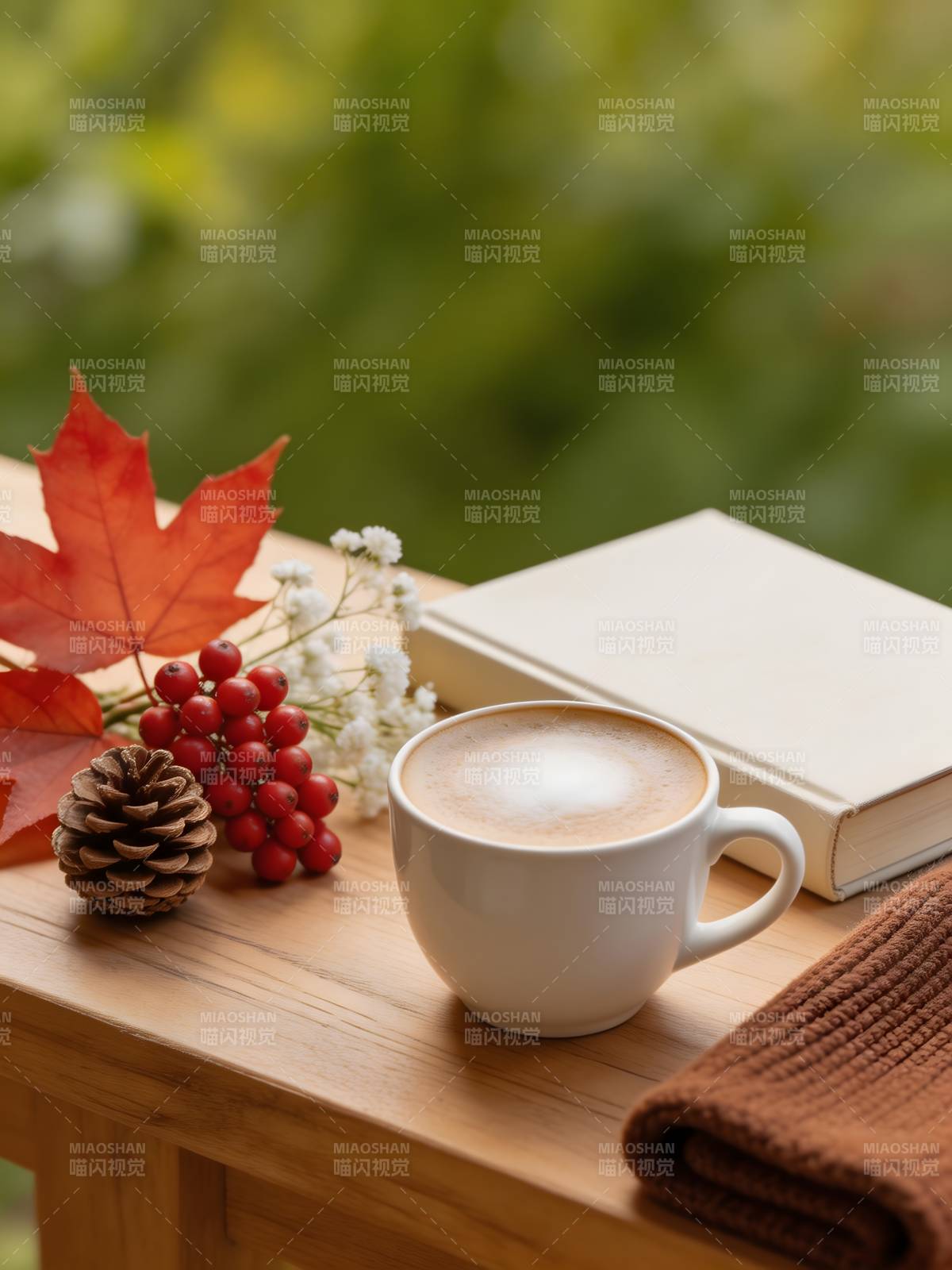 秋日咖啡时光图片