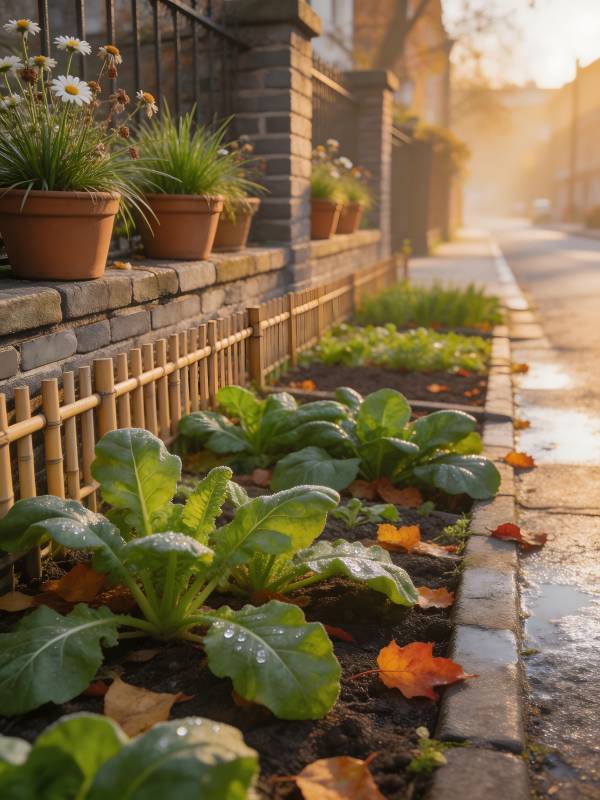 秋日街角菜园图片