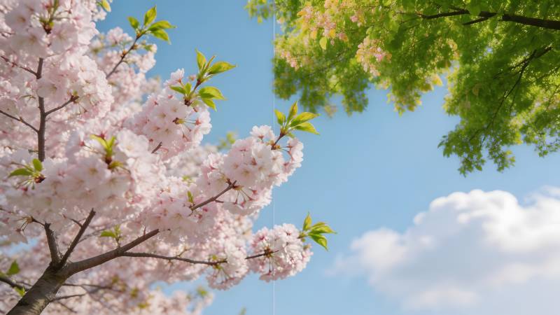 樱花盛开春意浓图片