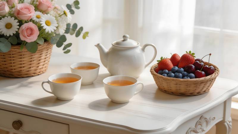 茶香果鲜 静谧时光图片