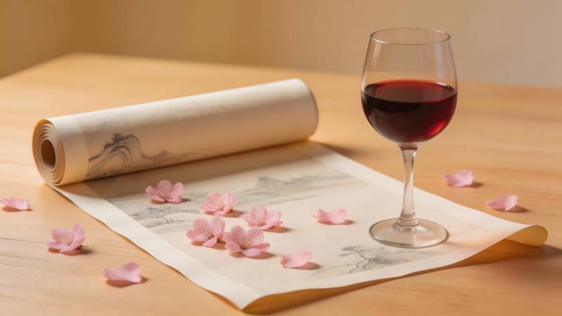 酒香伴花卷图片