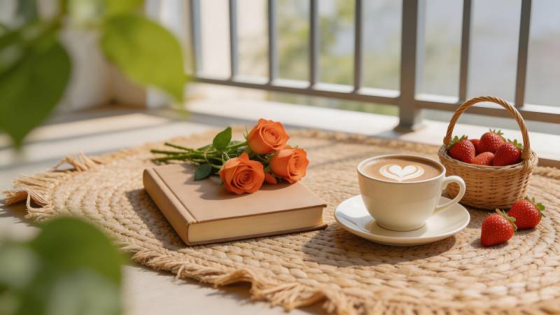 阳台上的悠闲时光图片