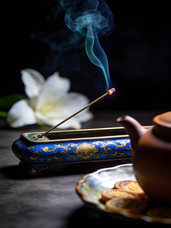 香烟袅袅 静谧雅致图片