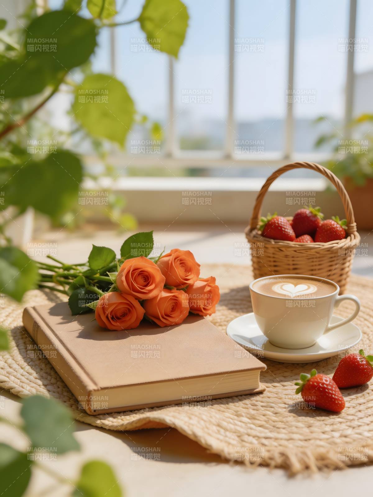 窗边静谧时光图片