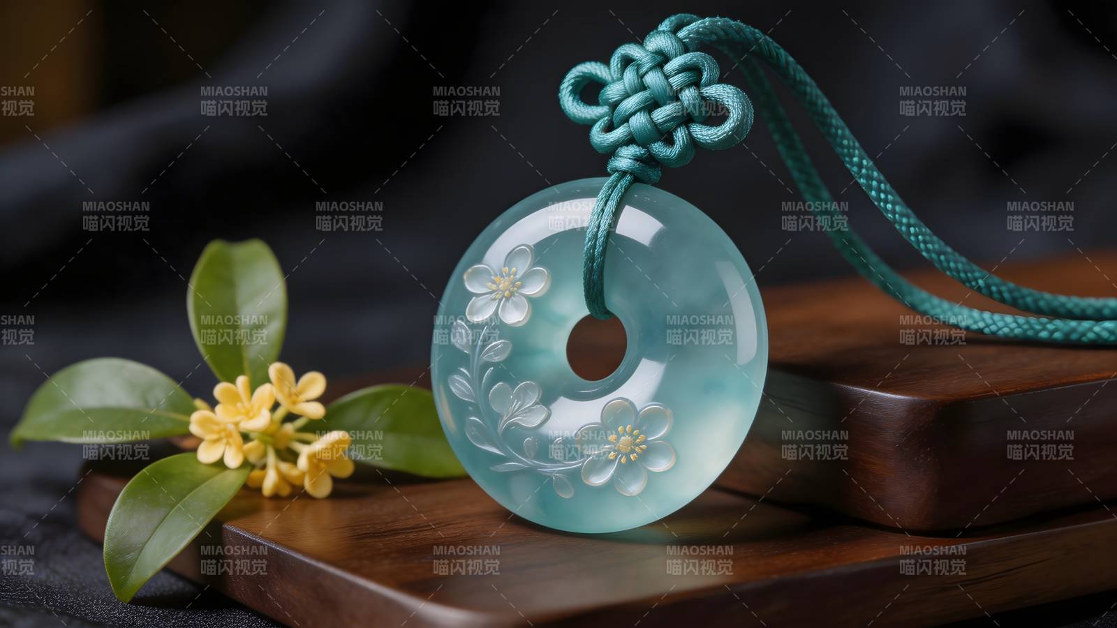 玉佩花影 静谧雅致图片