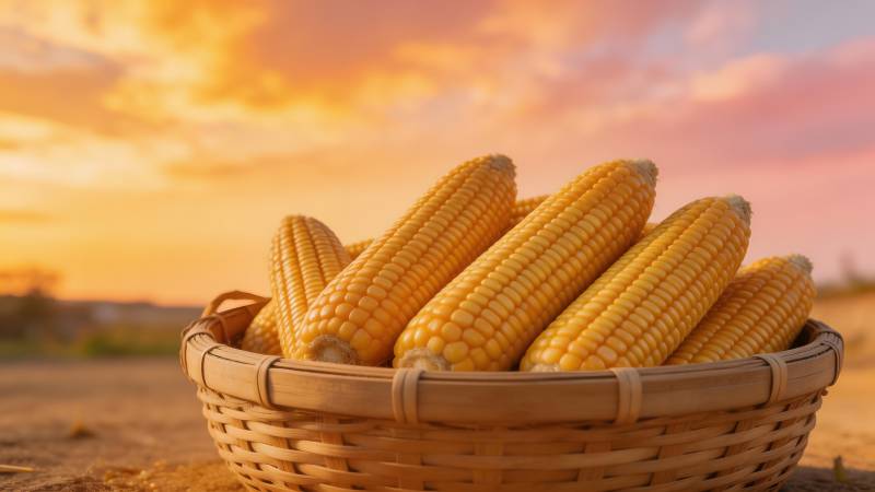 金秋玉米丰收图图片