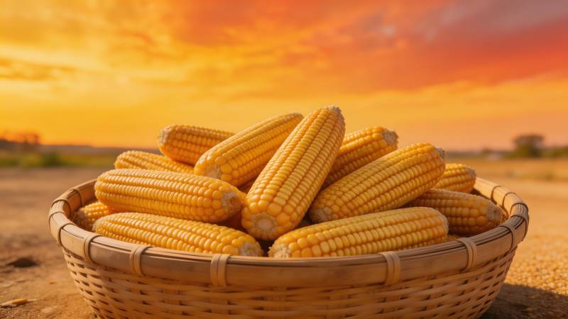 金秋玉米丰收图图片