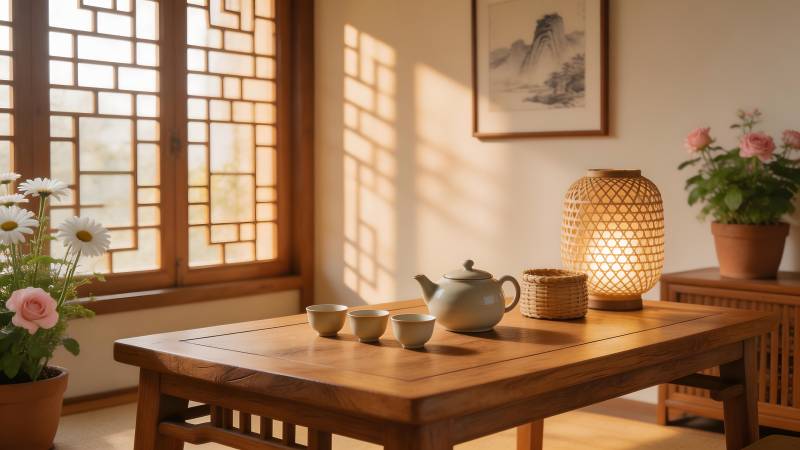 茶室静谧时光图片