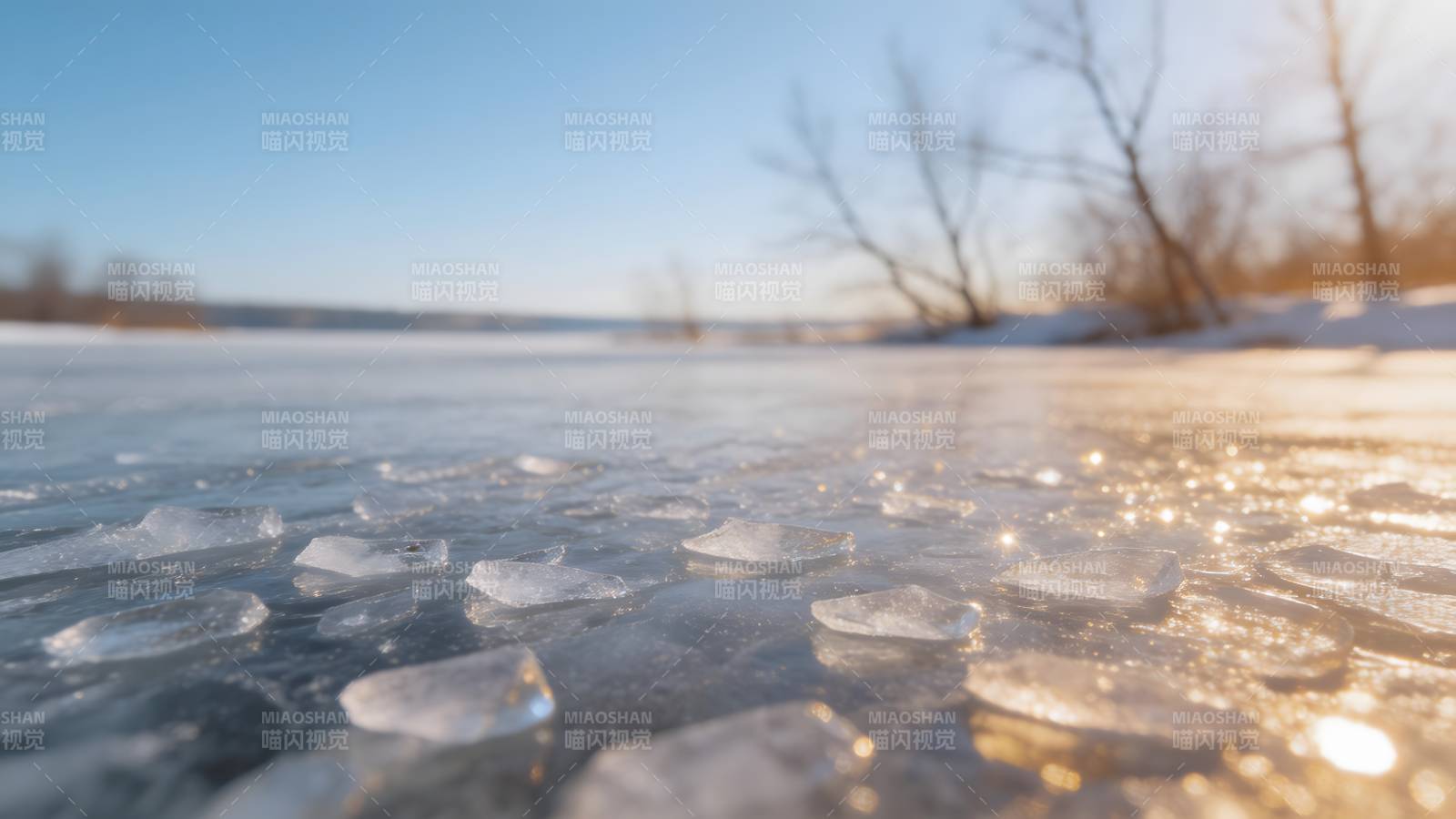 冰面晶莹闪烁图片