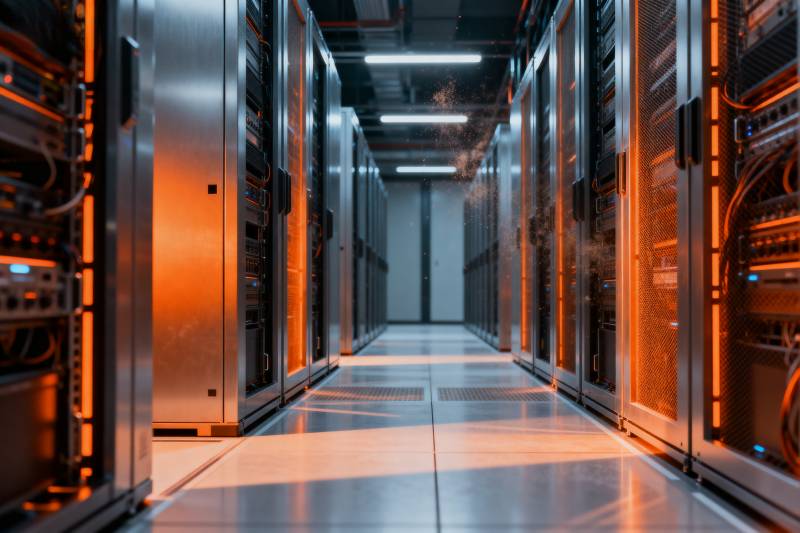 数据中心机房走廊图片