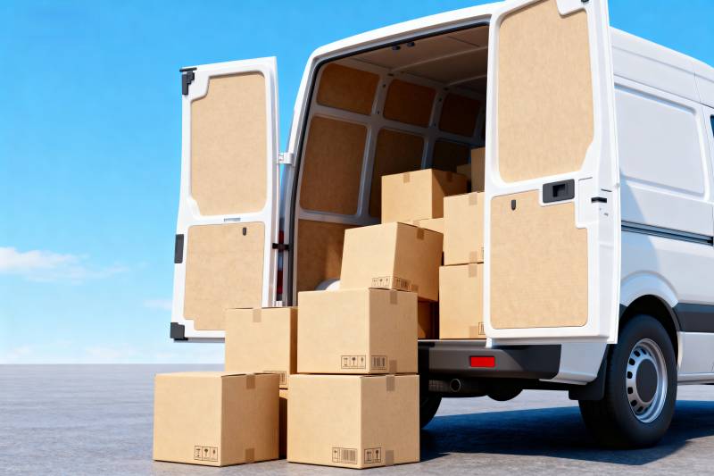 货车装箱运输图片