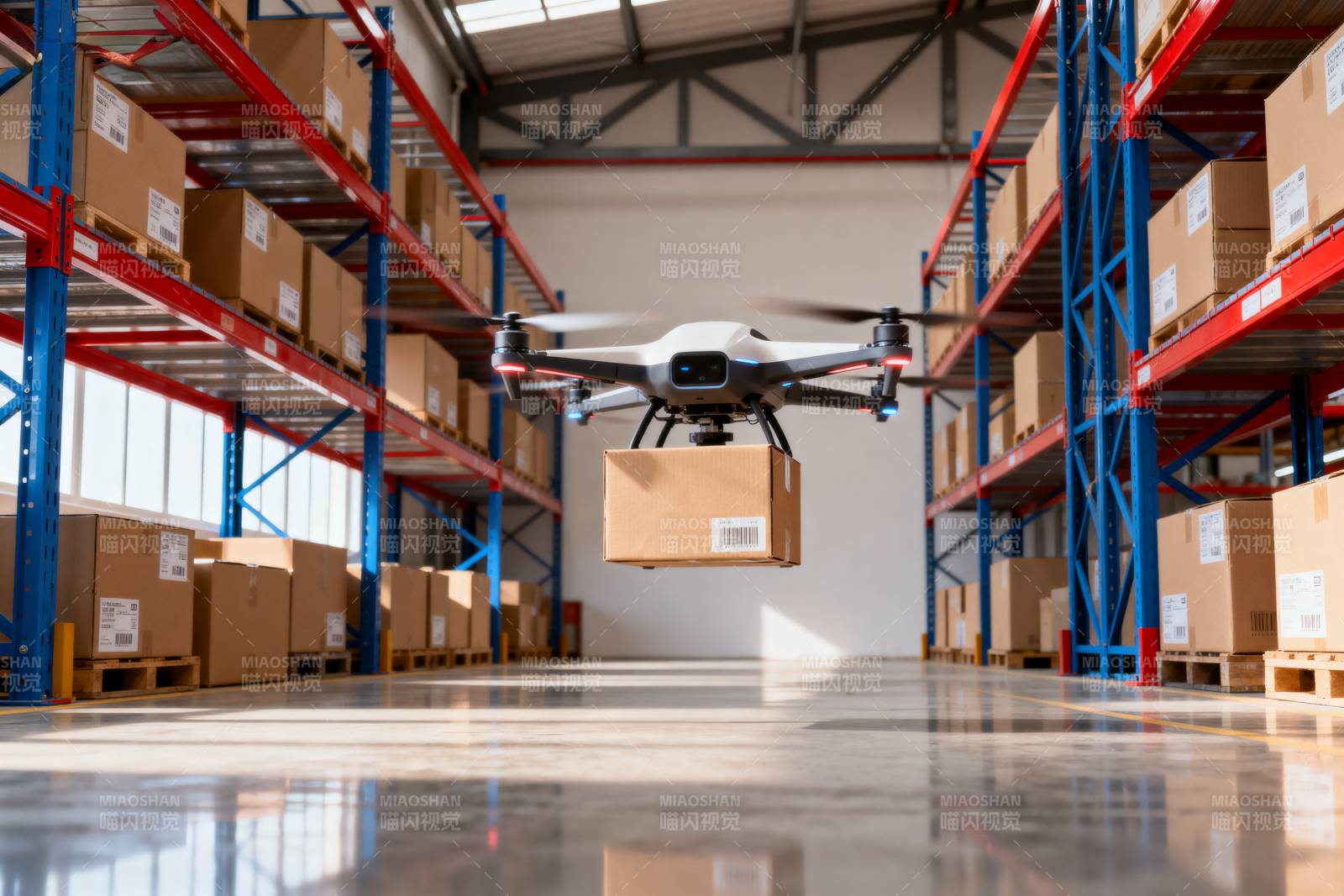 无人机仓库配送图片