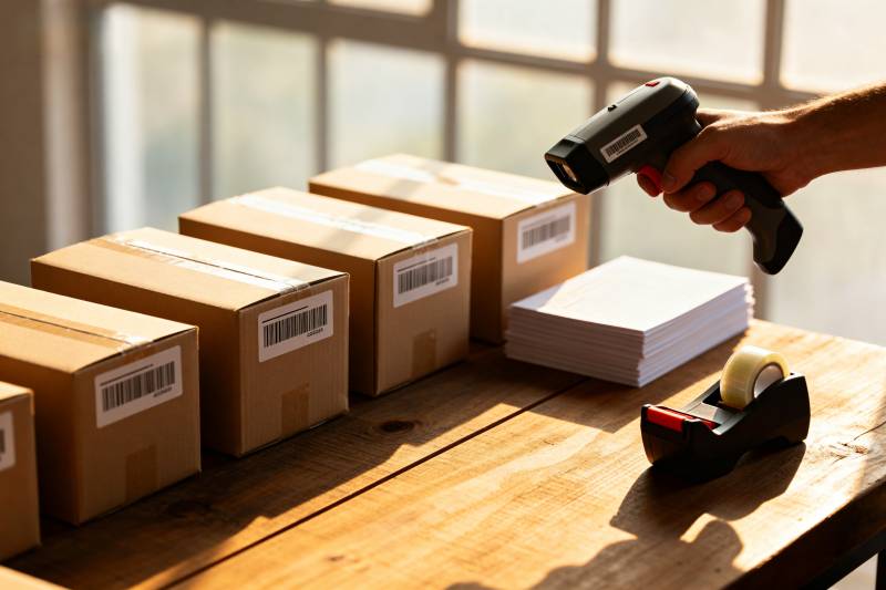 扫码发货准备中图片