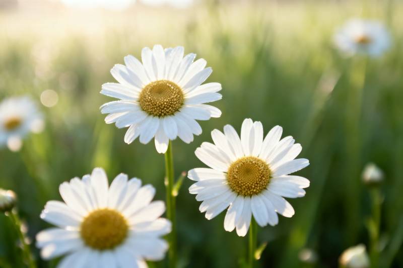 雏菊绽放田园风光图片