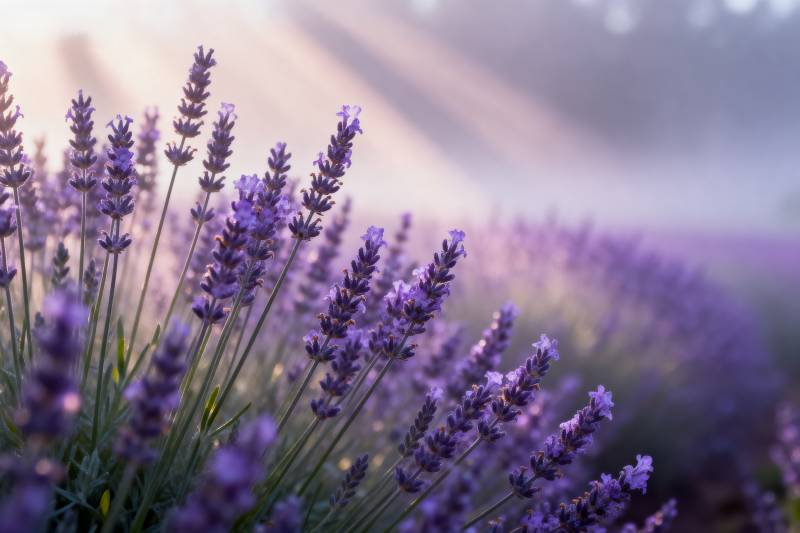 薰衣草花海图片