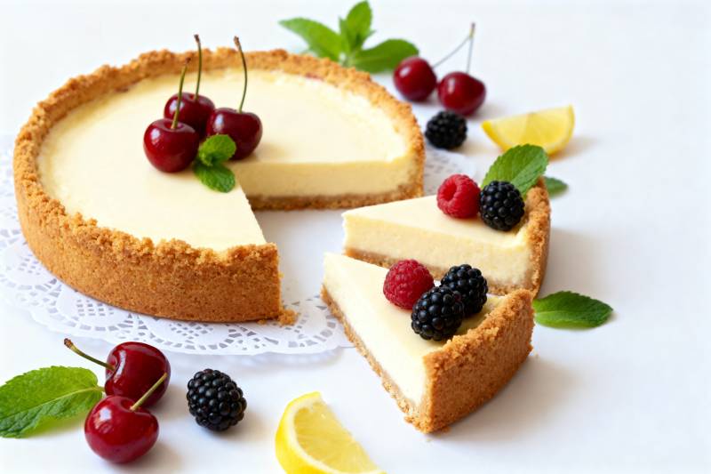 樱桃芝士蛋糕图片