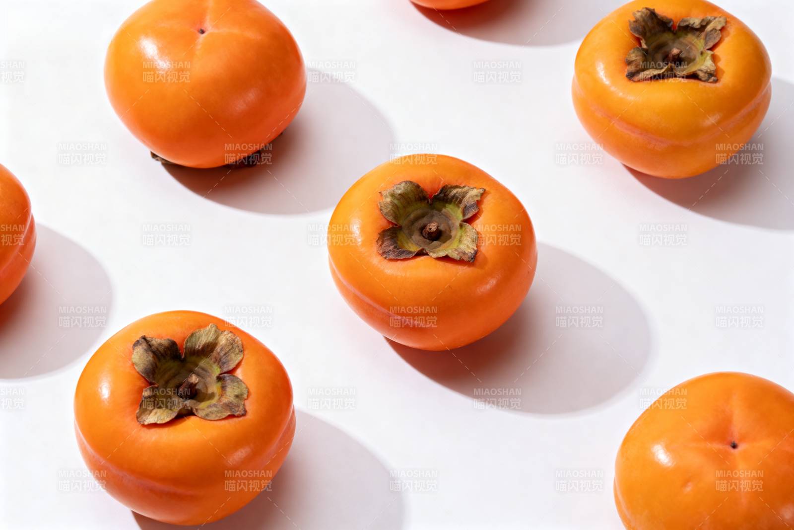 橙色柿子静物图图片