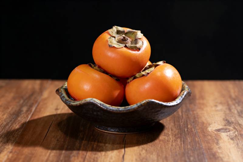 柿子静物图图片