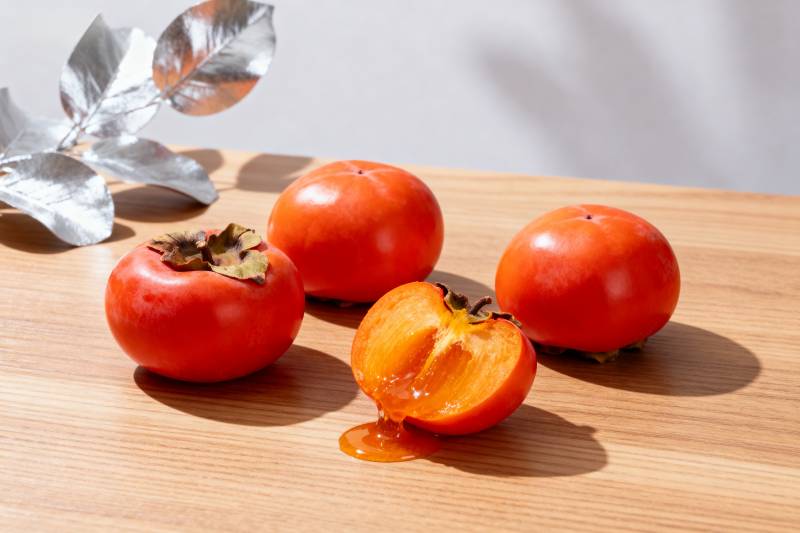 柿子静物图图片