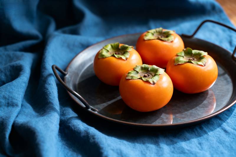 柿子静物图图片