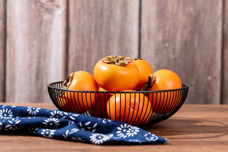 柿子静物图图片