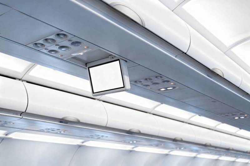 飞机客舱顶灯图片