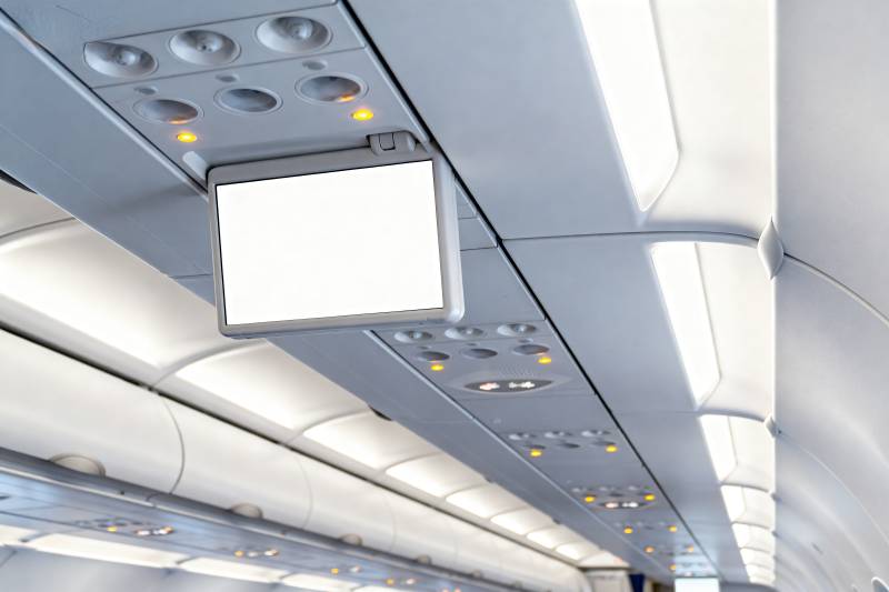 飞机客舱头顶显示屏图片