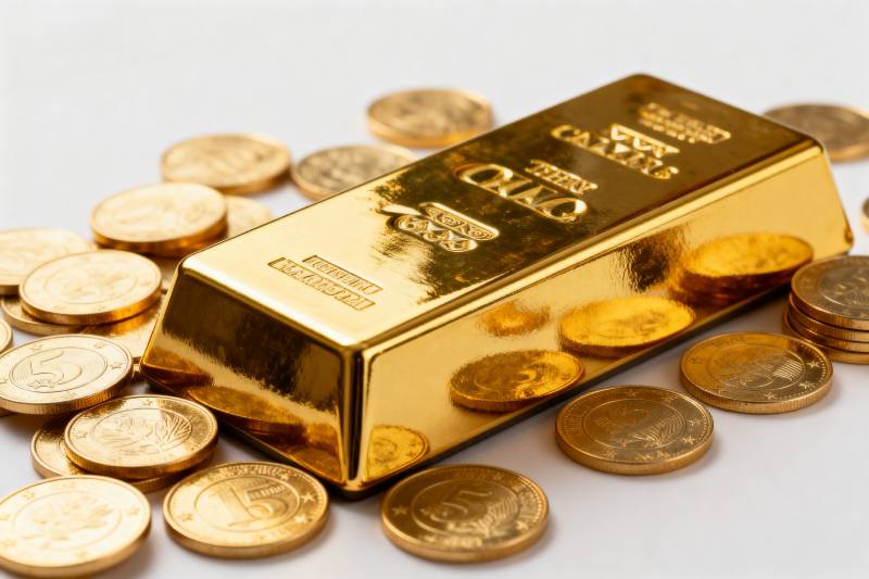 金条与金币闪耀图片