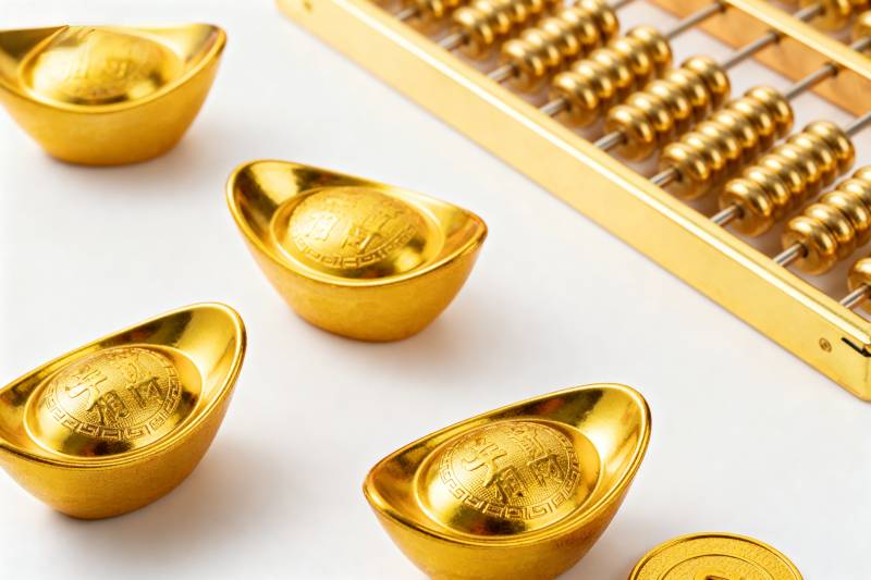 金元宝与算盘图片