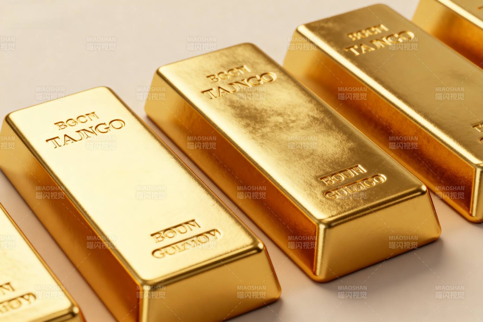 金条闪耀光芒图片