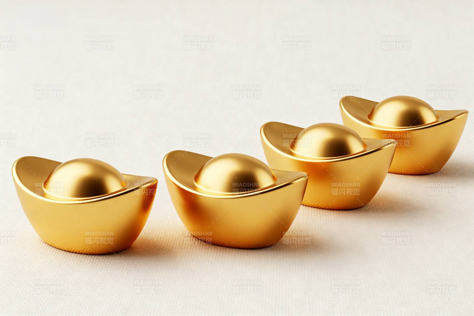 金元宝排列整齐图片