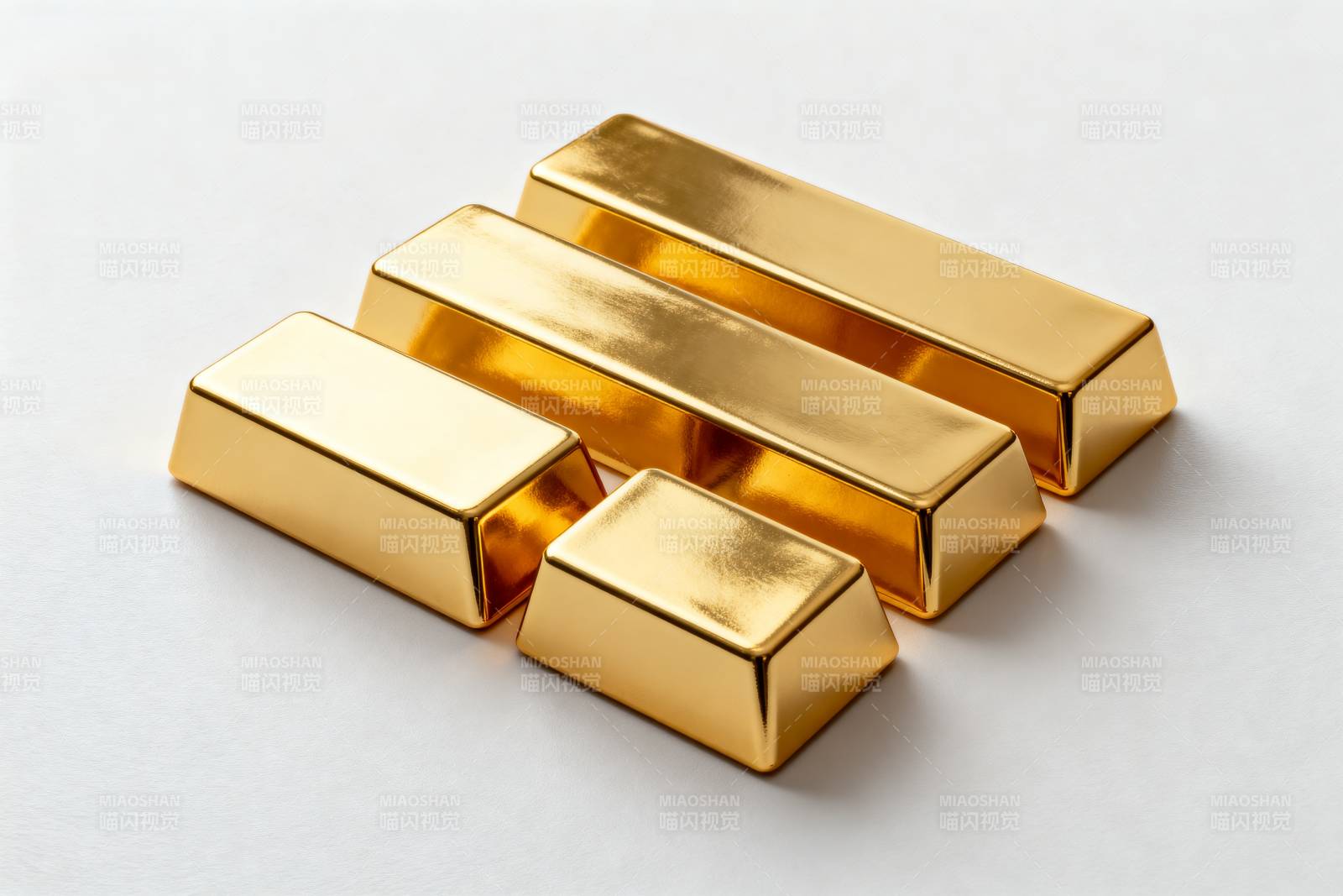 金条闪耀光芒图片